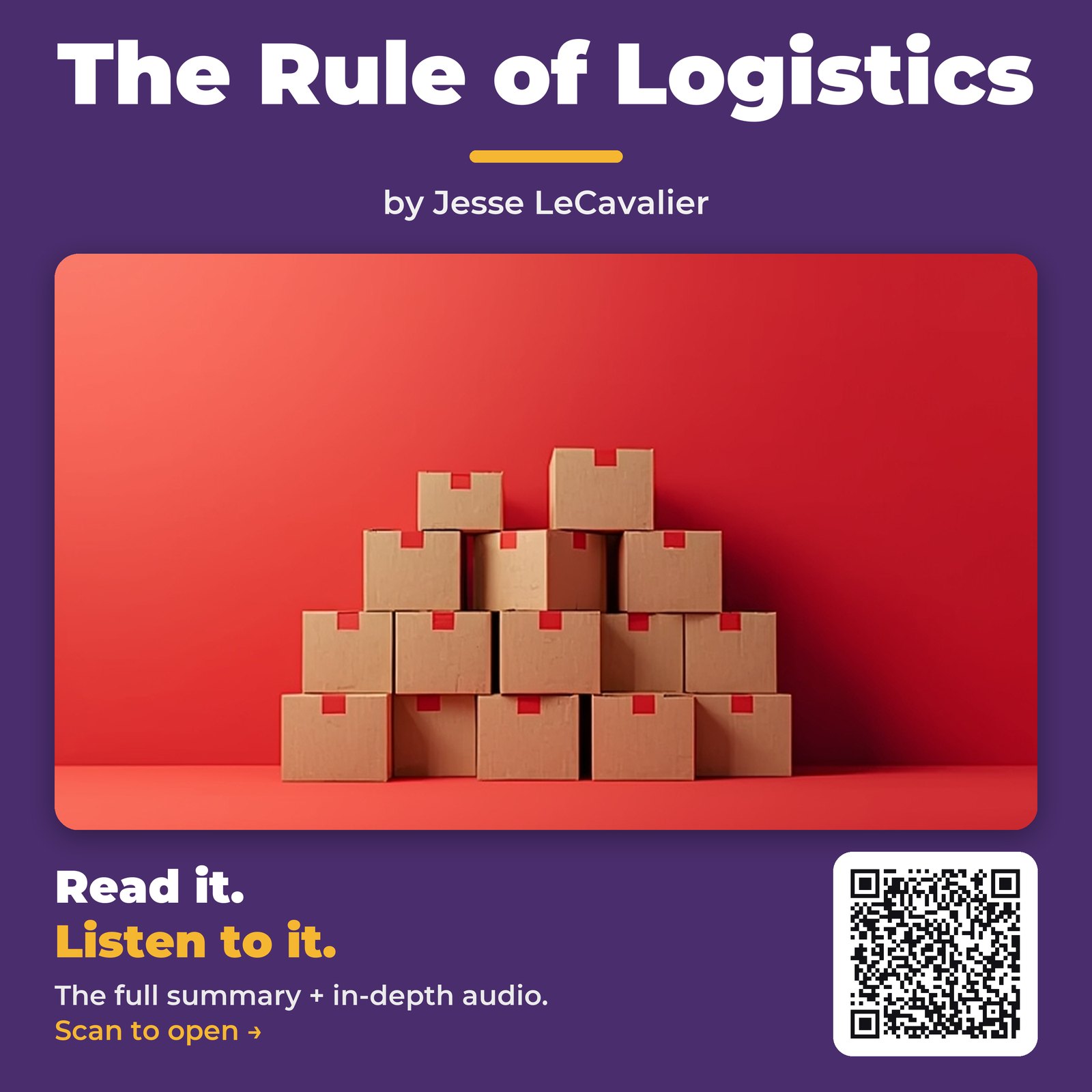 The Rule of Logistics by Jesse LeCavalier – Book Summary
