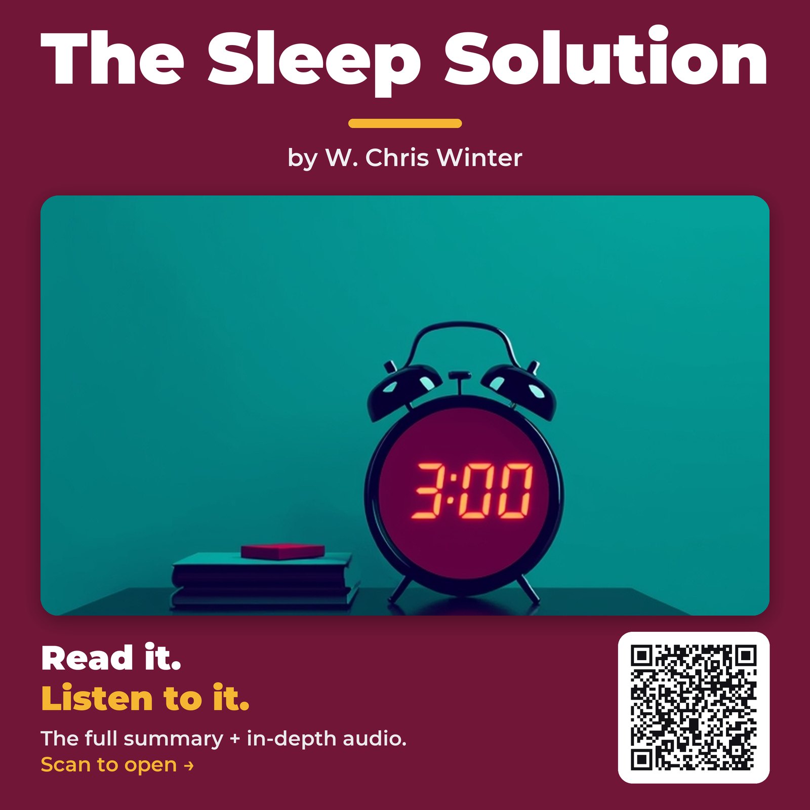 The Sleep Solution by W. Chris Winter – Book Summary