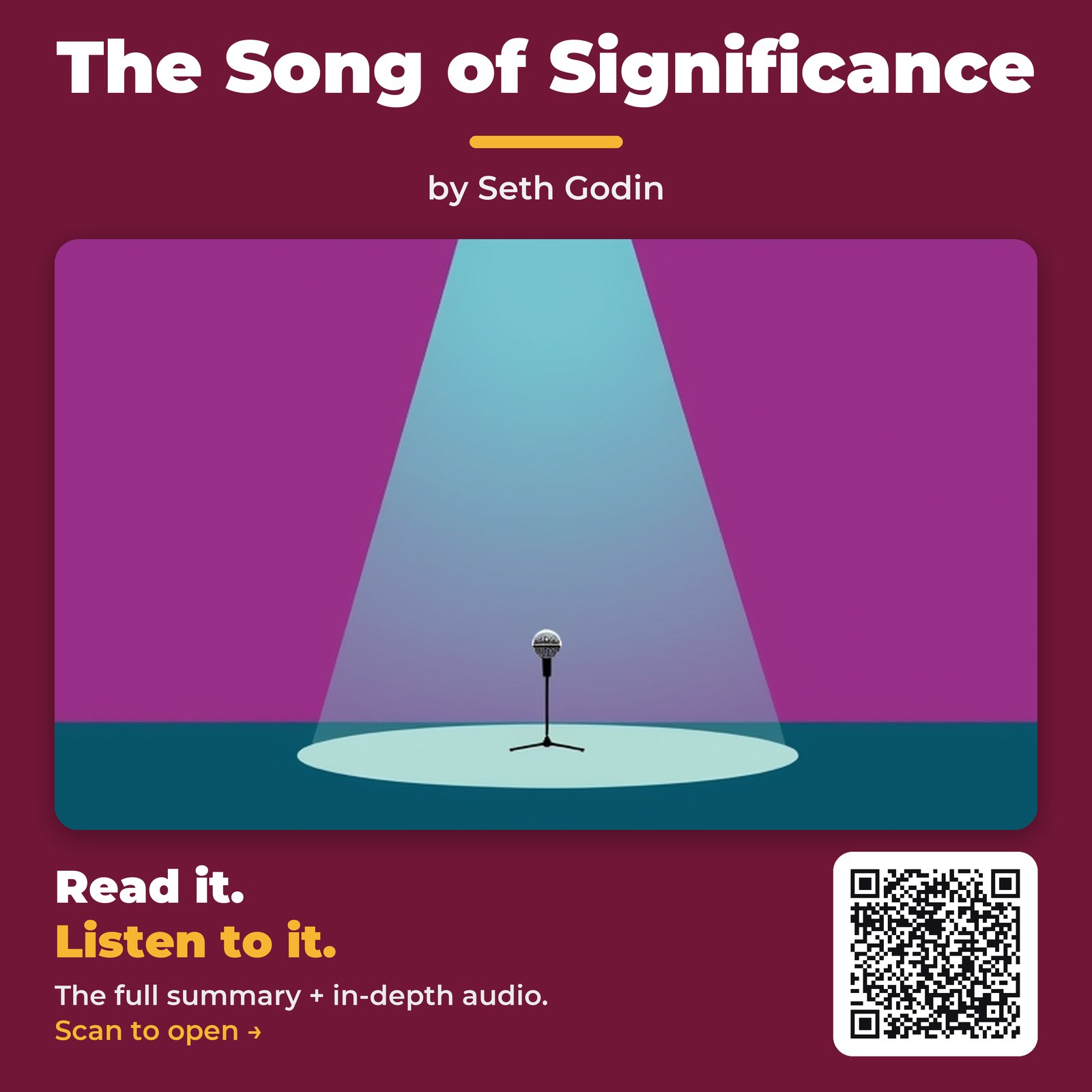 The Song of Significance by Seth Godin – Book Summary