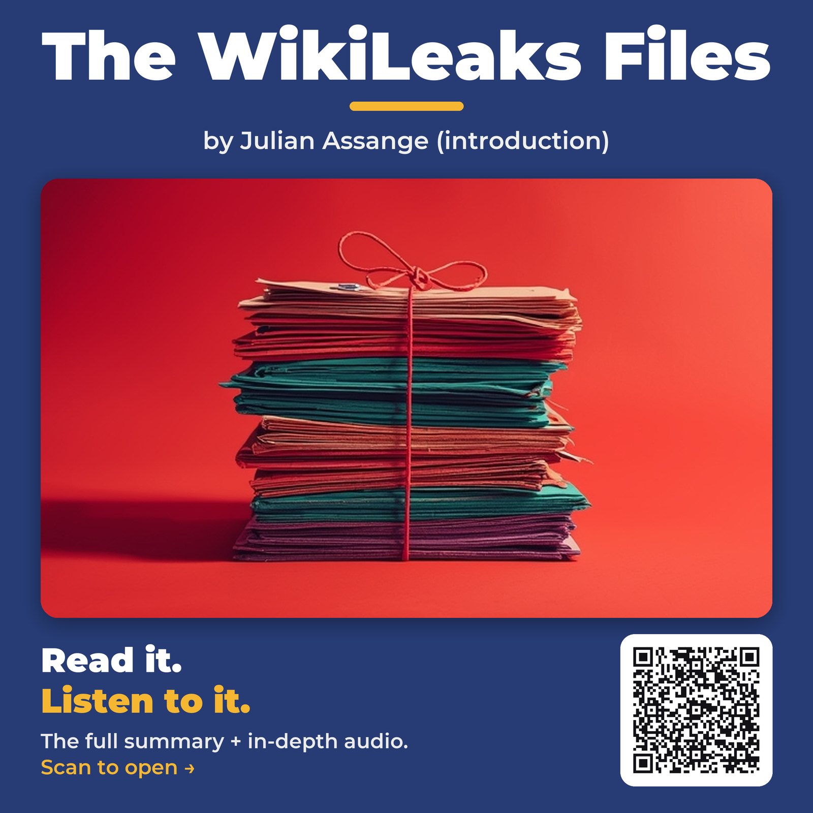 The WikiLeaks Files by Julian Assange (introduction) – Book Summary