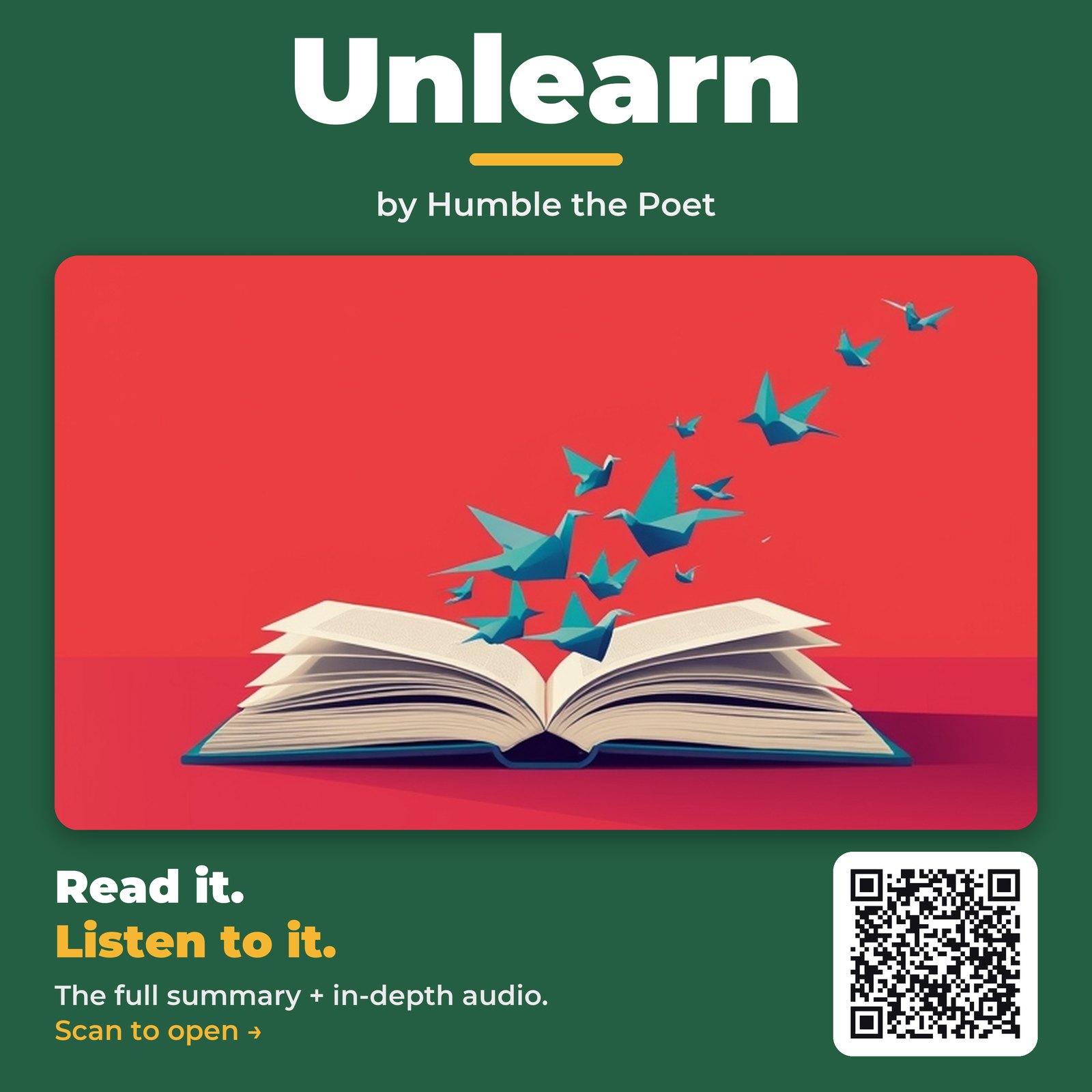 Unlearn by Humble the Poet – Book Summary