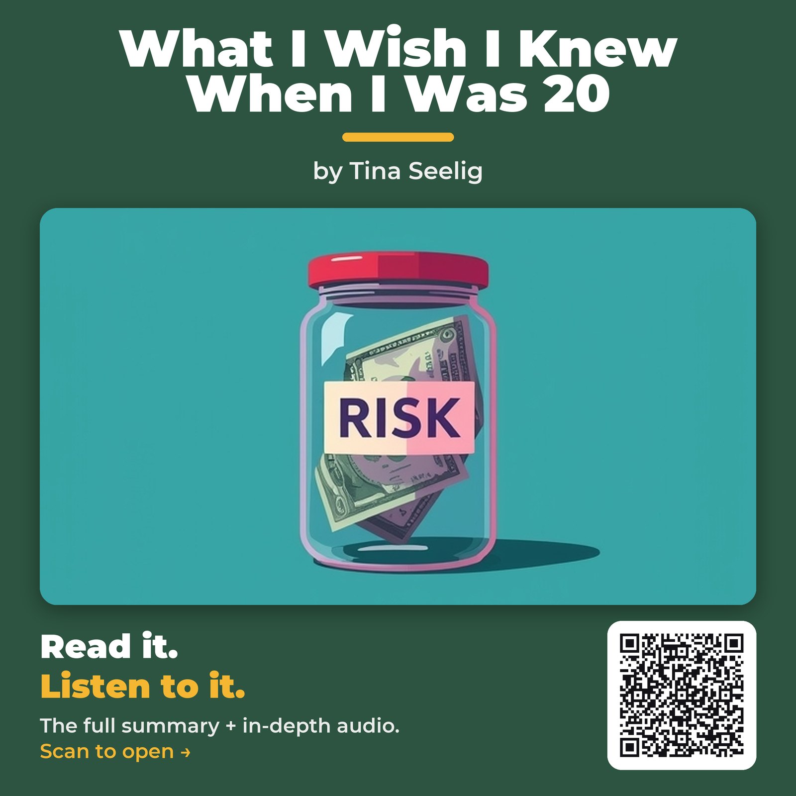 What I Wish I Knew When I Was 20 by Tina Seelig – Book Summary