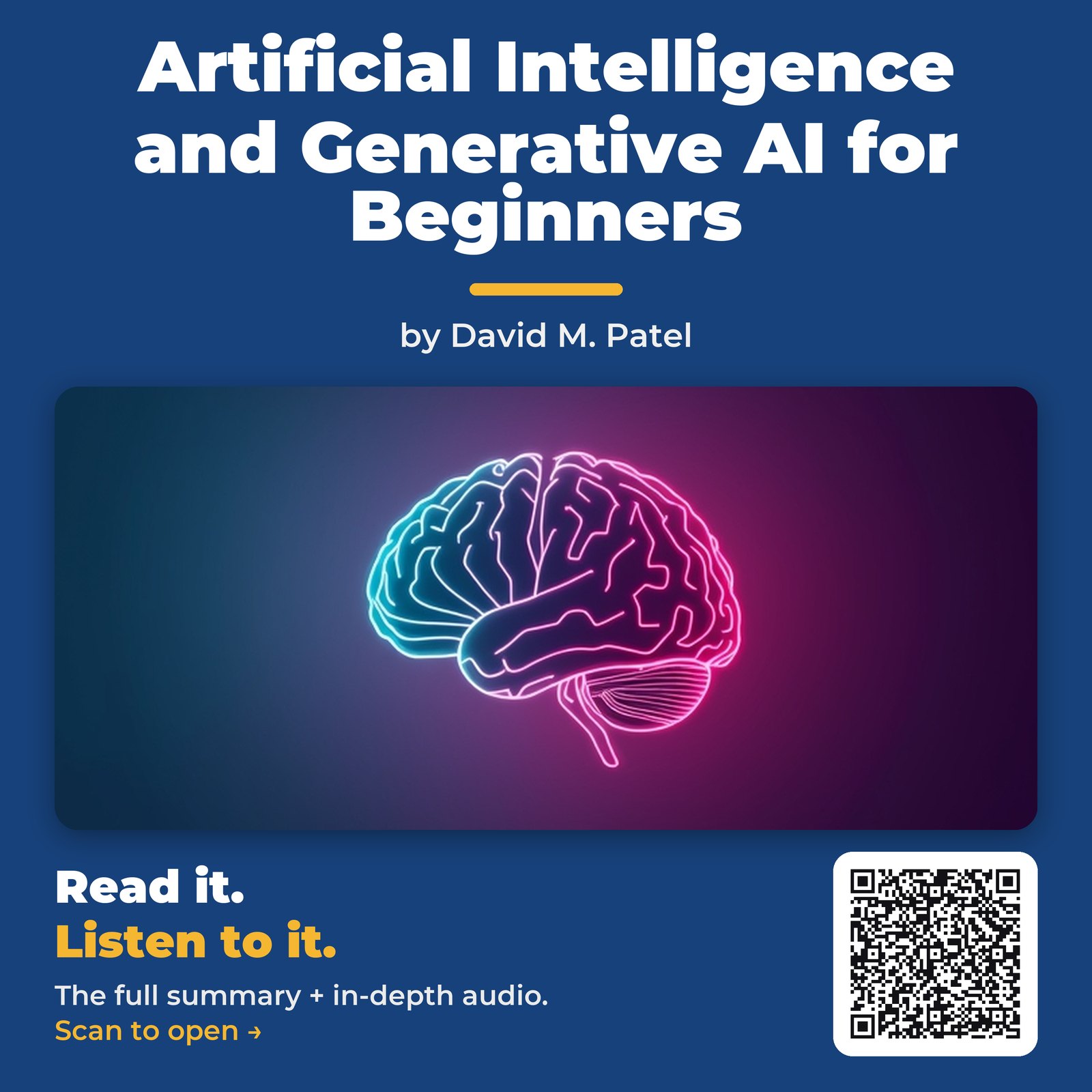 Artificial Intelligence and Generative AI for Beginners by David M. Patel – Book Summary