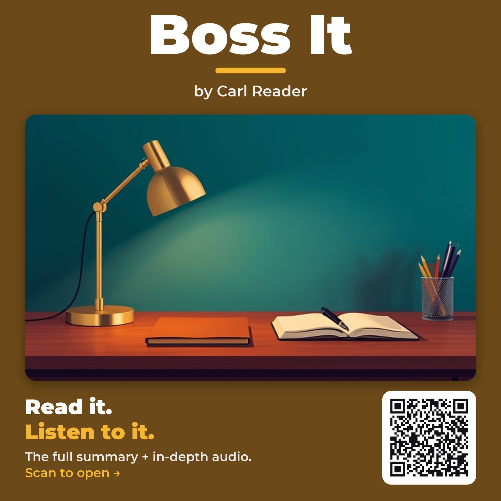 Boss It by Carl Reader – Book Summary