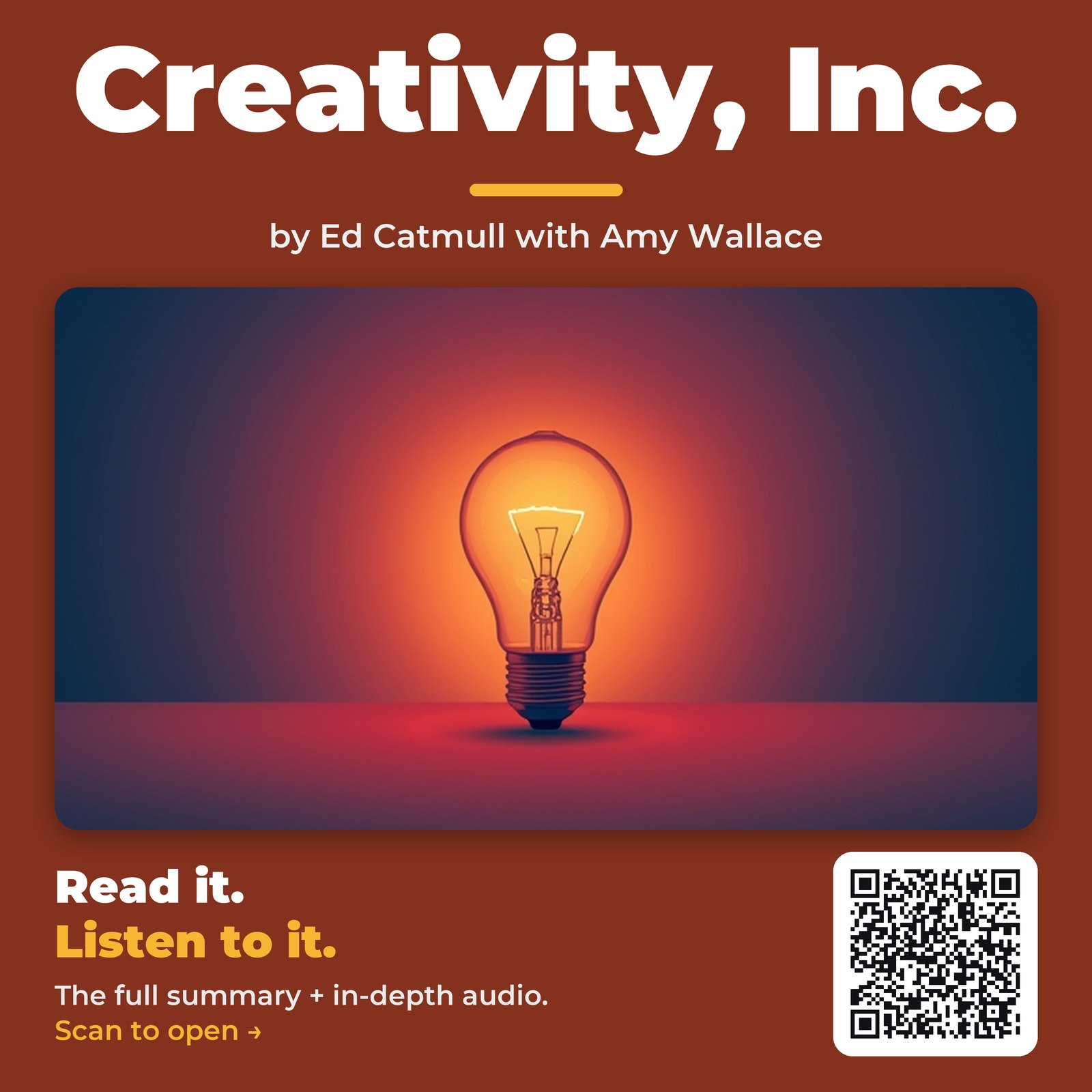 Creativity, Inc. by Ed Catmull with Amy Wallace – Book Summary