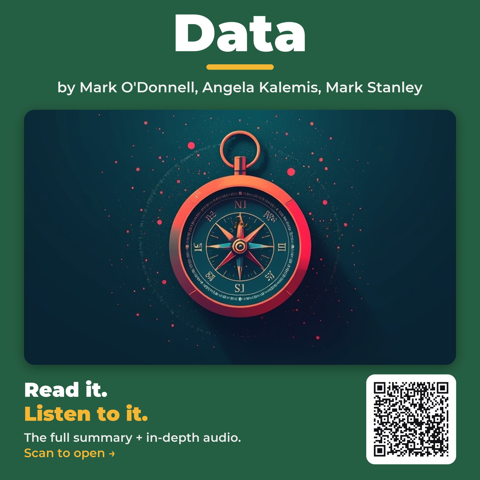 Data by Mark O’Donnell, Angela Kalemis, Mark Stanley – Book Summary