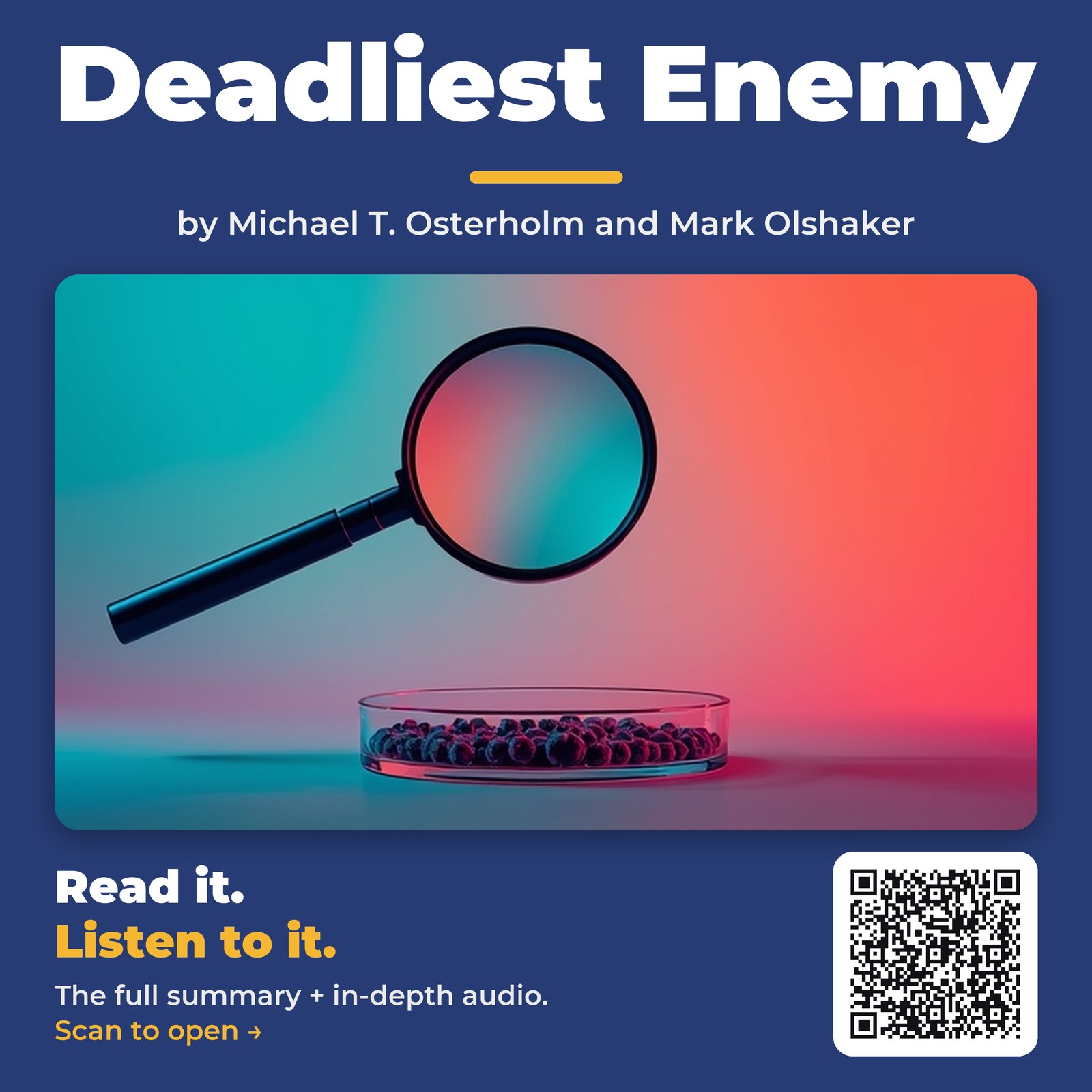 Deadliest Enemy by Michael T. Osterholm and Mark Olshaker – Book Summary