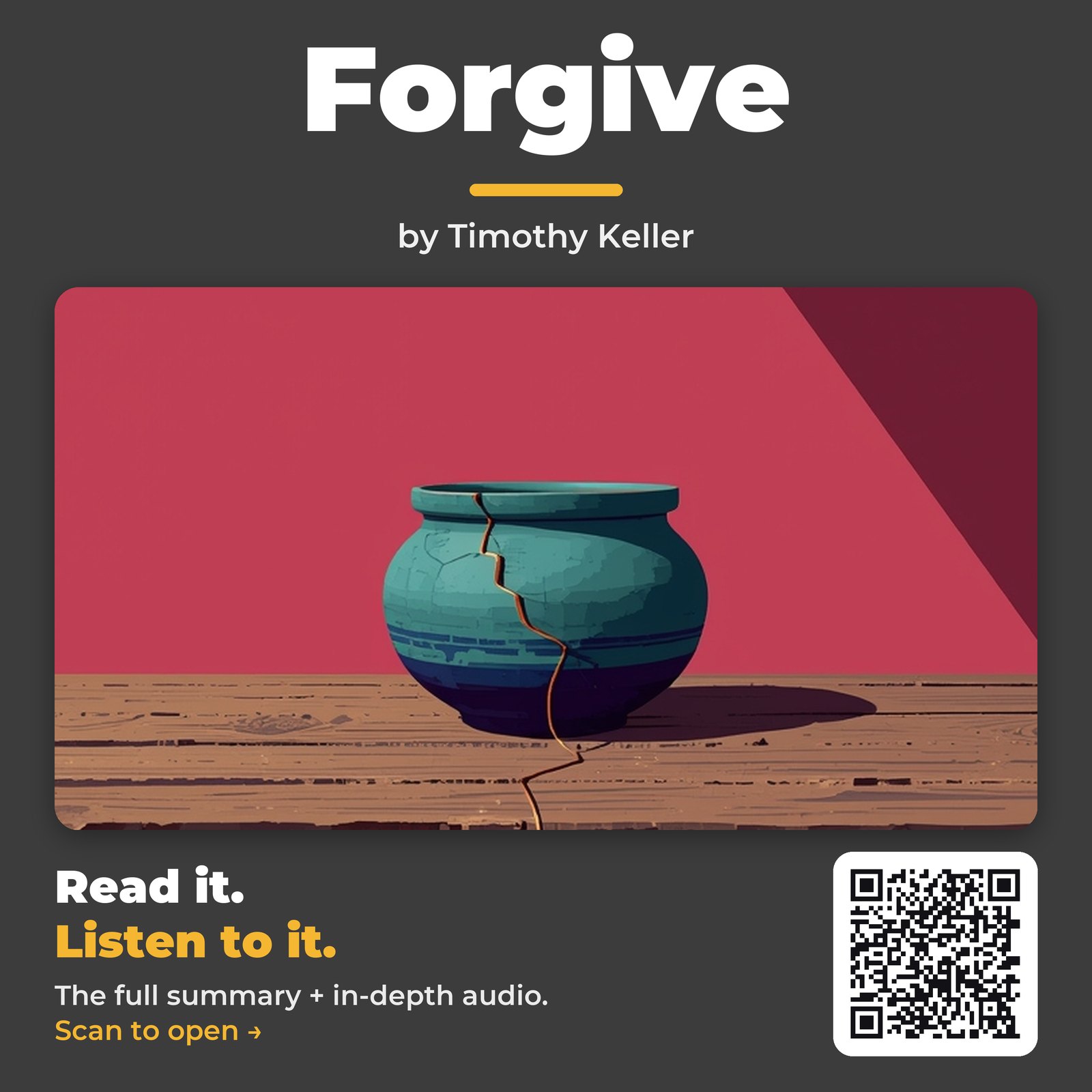 Forgive by Timothy Keller – Book Summary