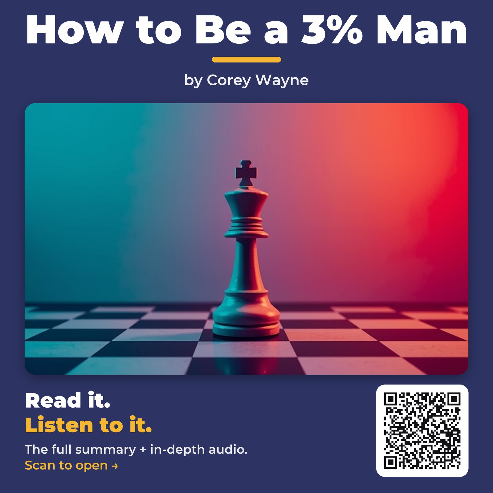 How to Be a 3% Man — cover