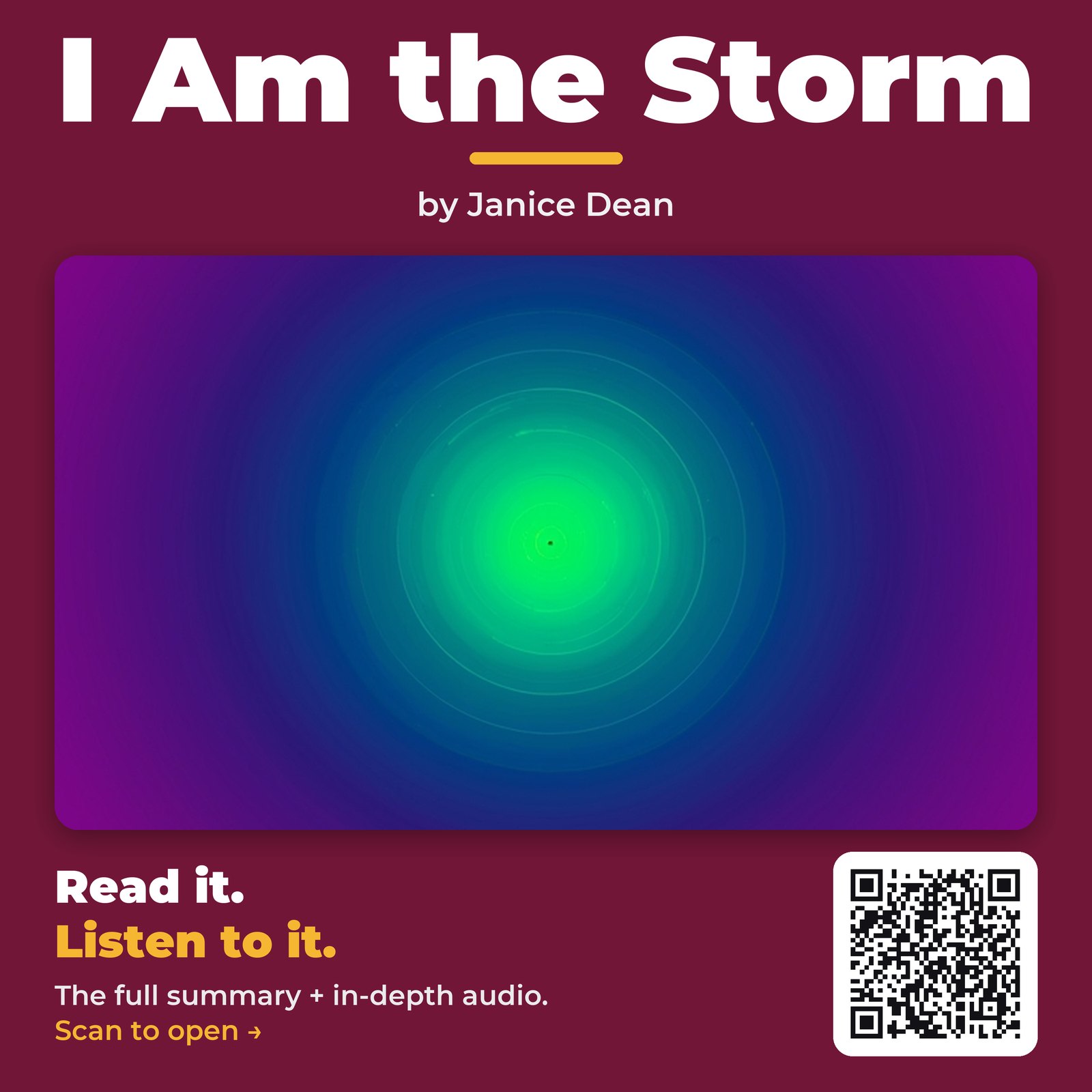 I Am the Storm — cover