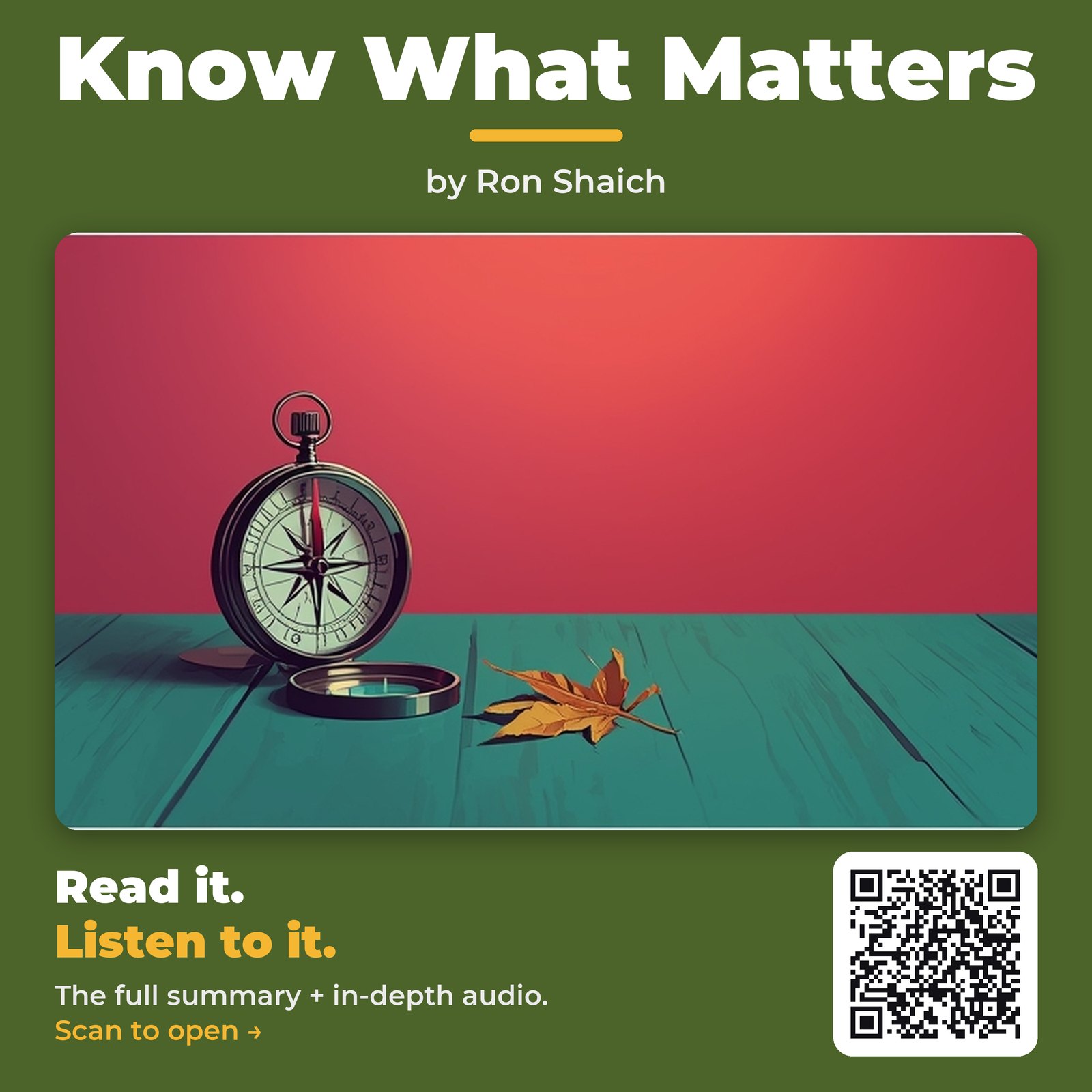 Know What Matters by Ron Shaich – Book Summary