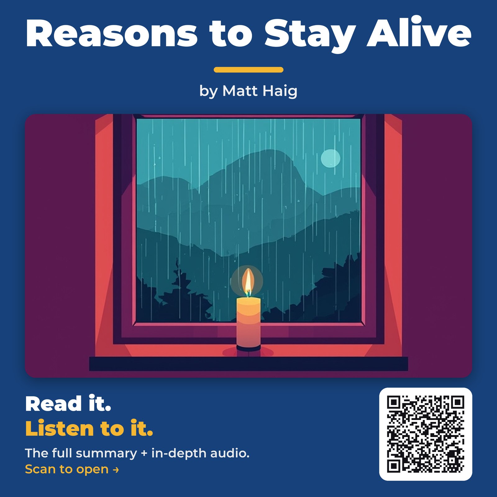 Reasons to Stay Alive — cover