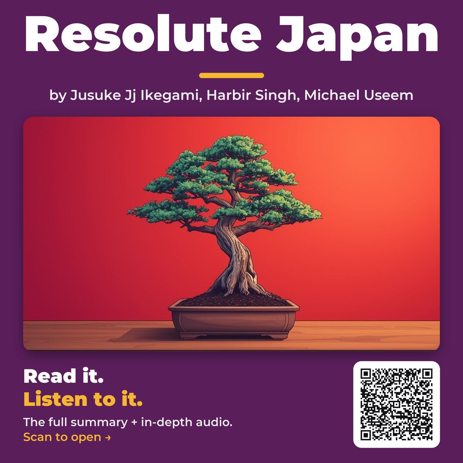 Resolute Japan by Jusuke Jj Ikegami, Harbir Singh, Michael Useem – Book Summary