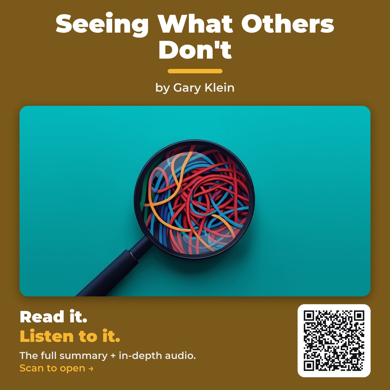 Seeing What Others Don’t by Gary Klein – Book Summary