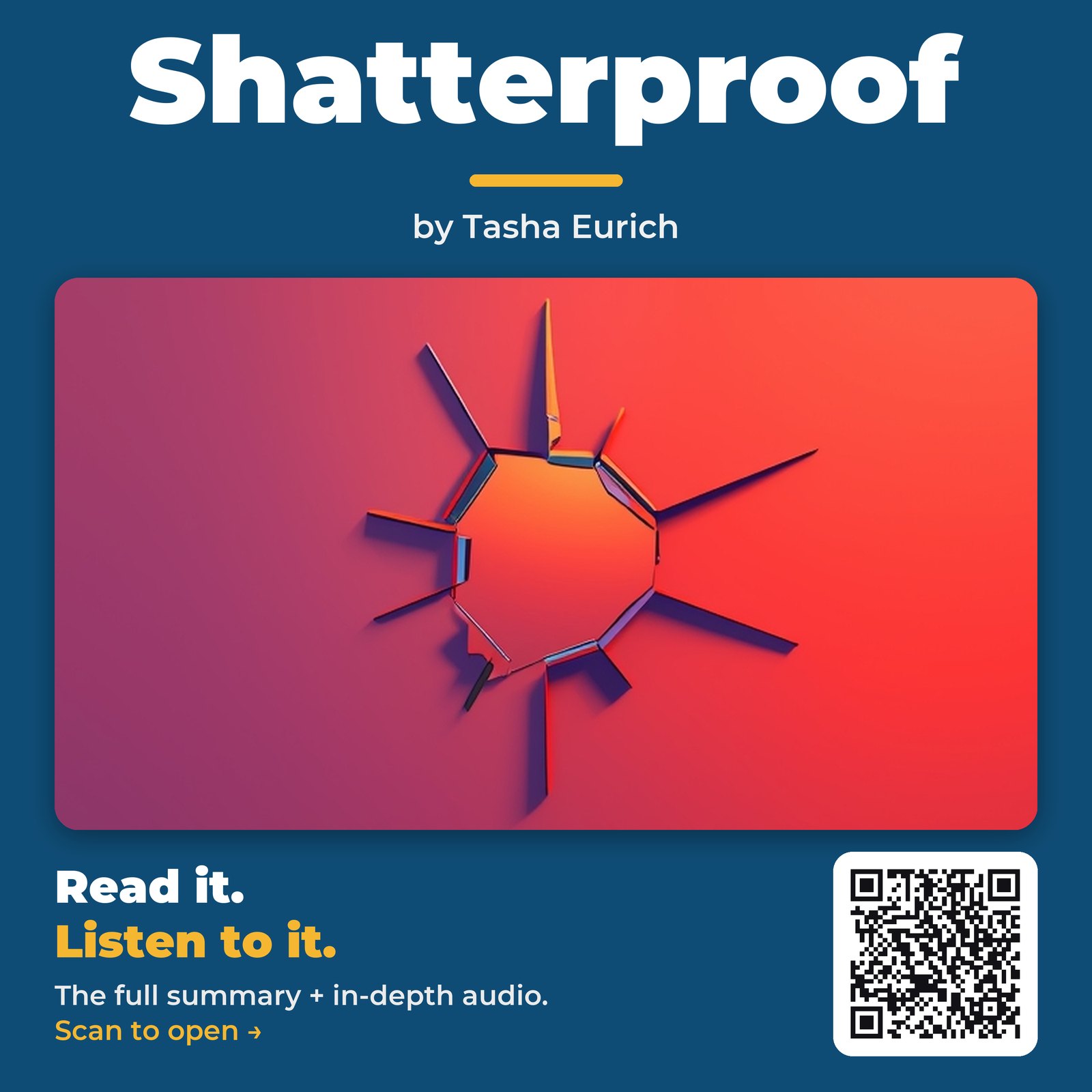 Shatterproof by Tasha Eurich – Book Summary