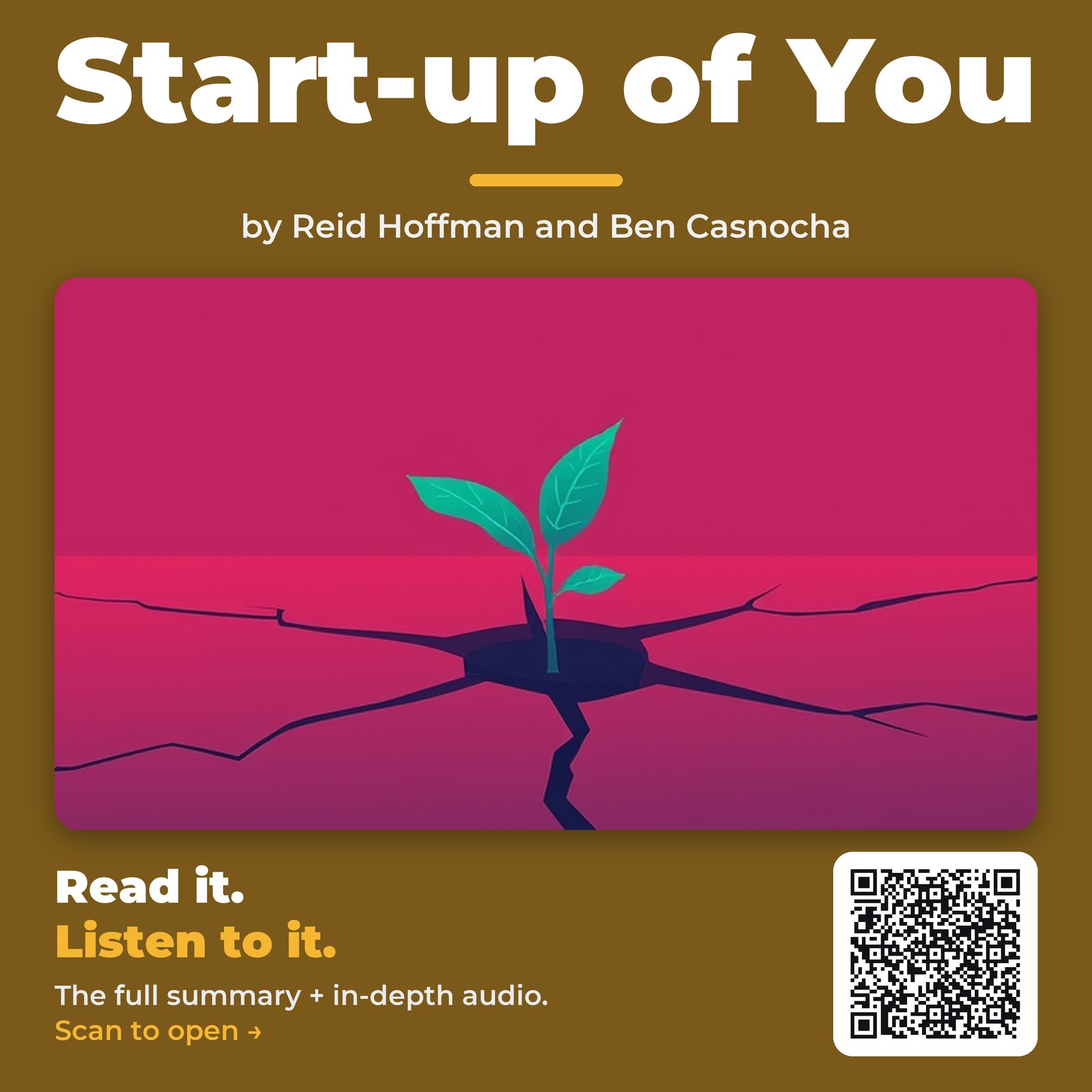 Start-up of You by Reid Hoffman and Ben Casnocha – Book Summary