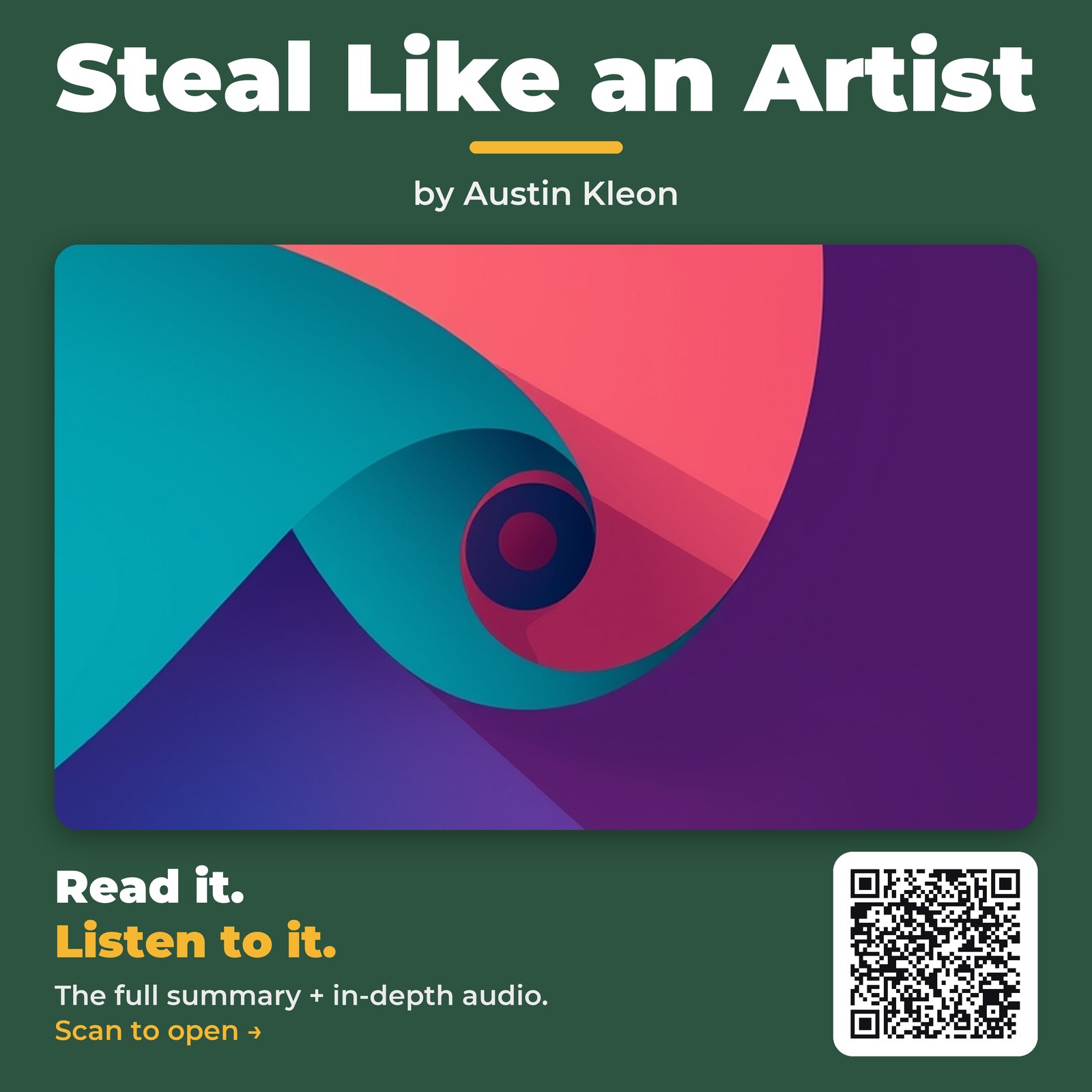 Steal Like an Artist by Austin Kleon – Book Summary
