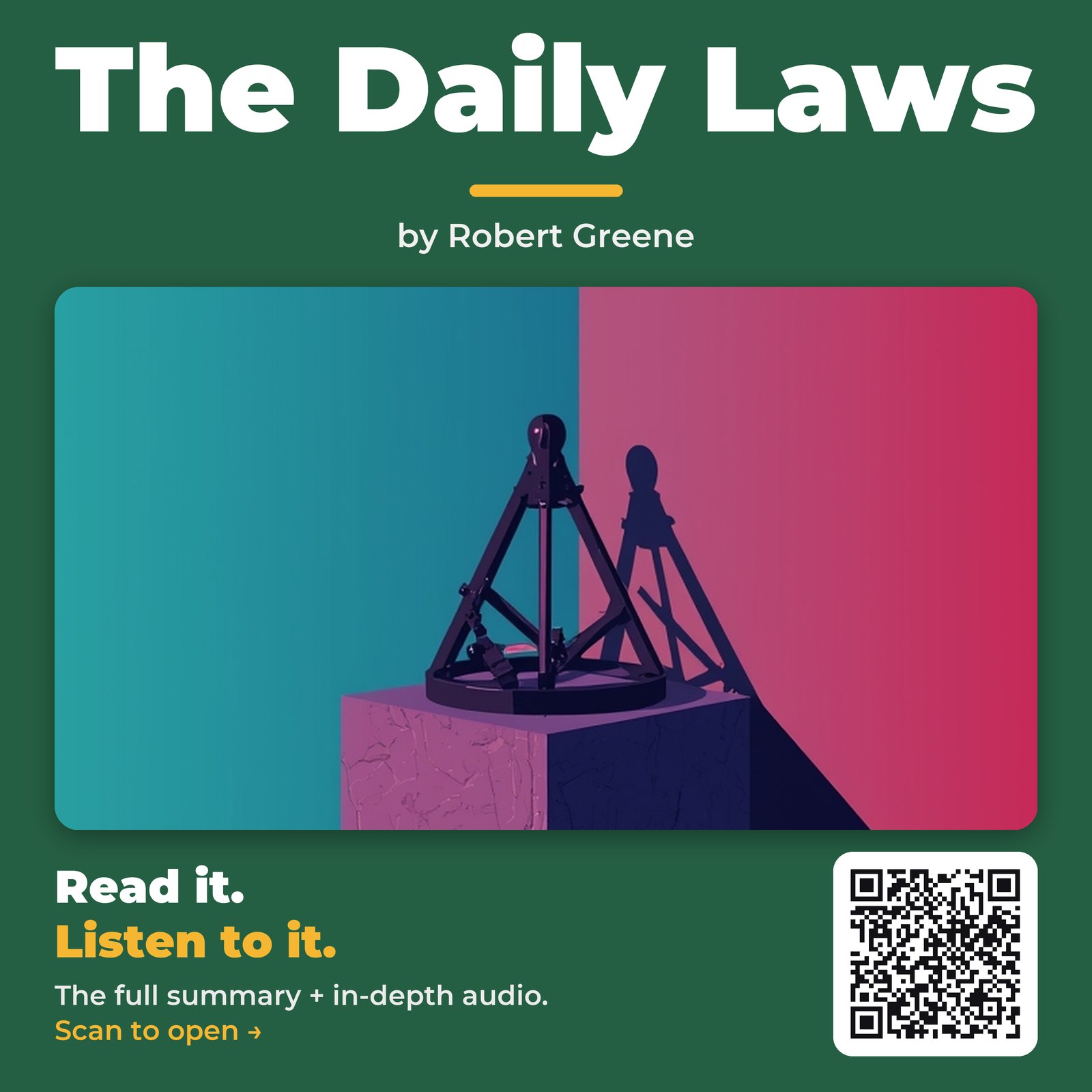 The Daily Laws by Robert Greene – Book Summary
