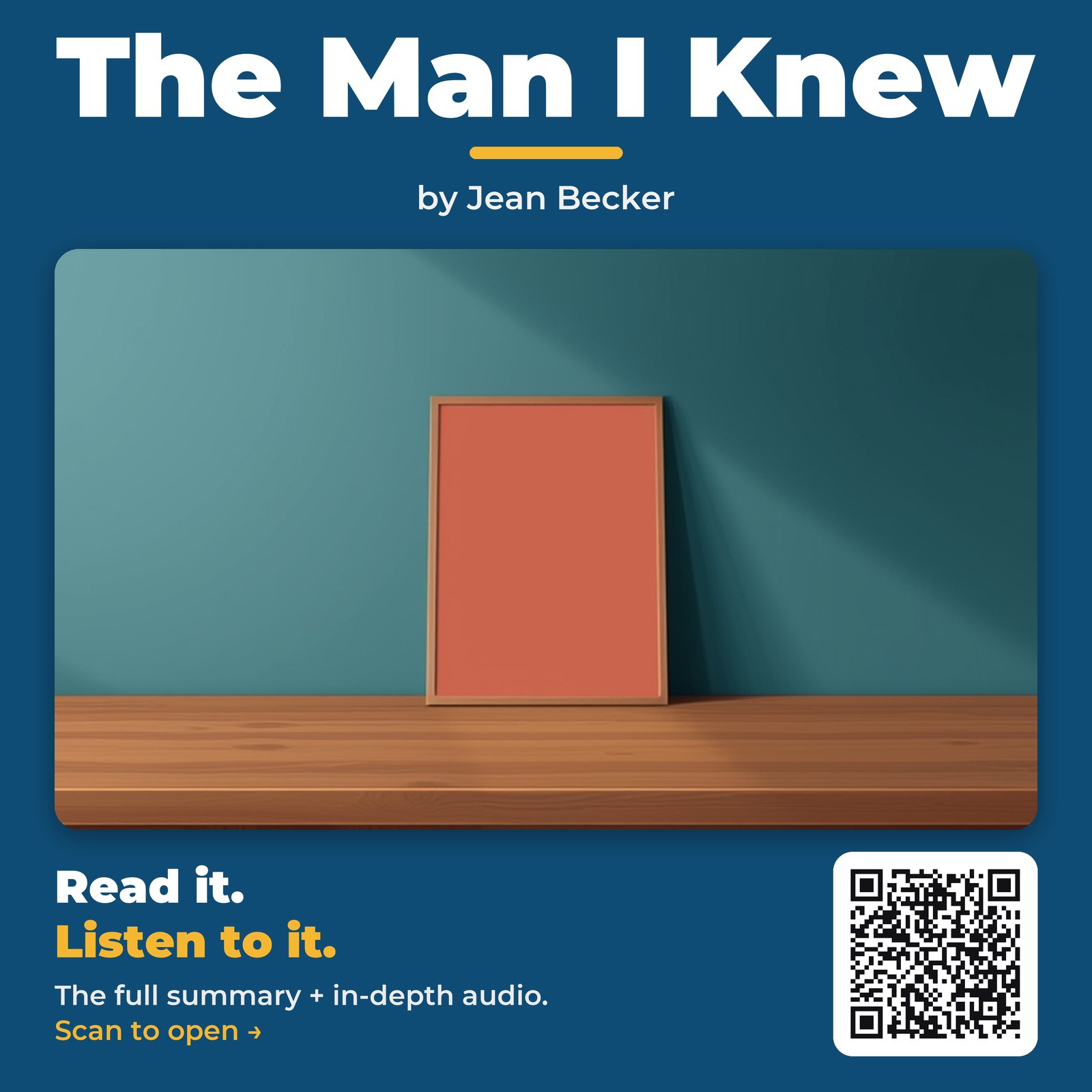 The Man I Knew — cover