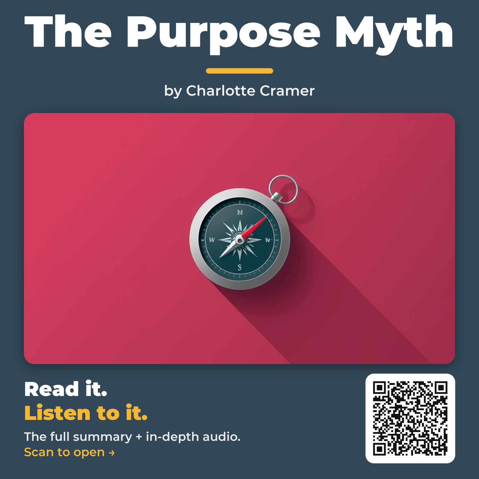 The Purpose Myth by Charlotte Cramer – Book Summary