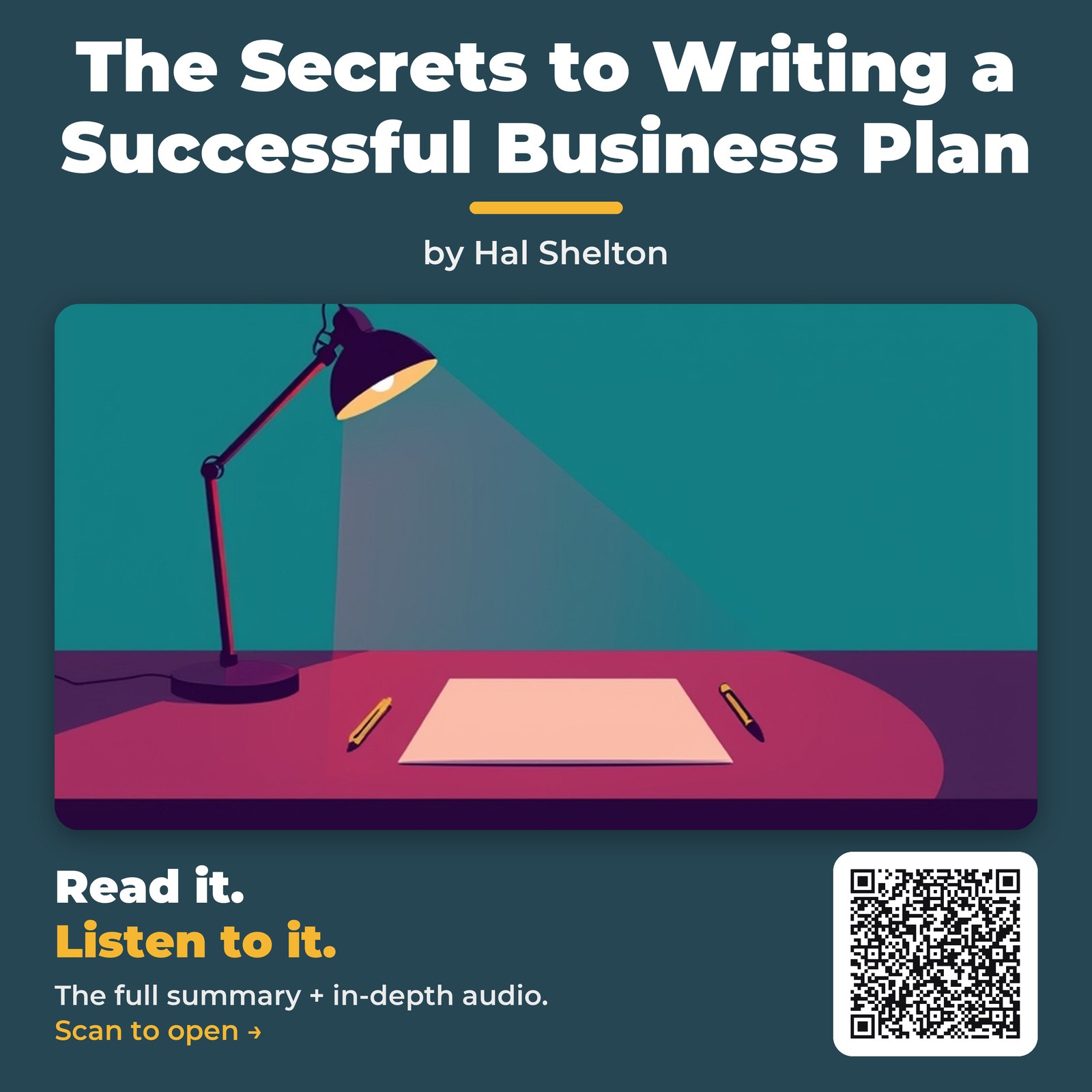 The Secrets to Writing a Successful Business Plan — cover