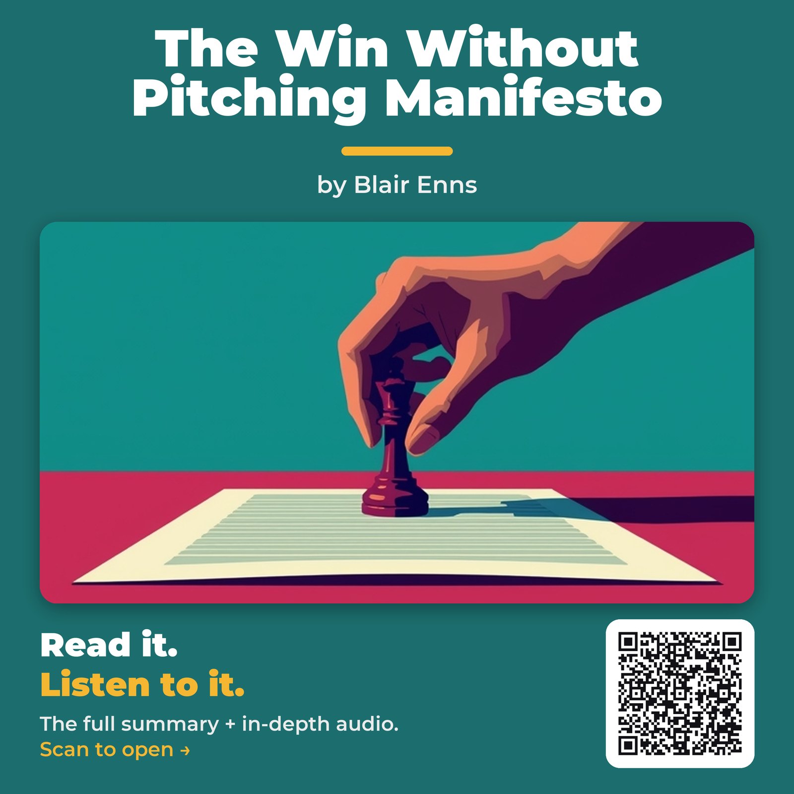 The Win Without Pitching Manifesto by Blair Enns – Book Summary