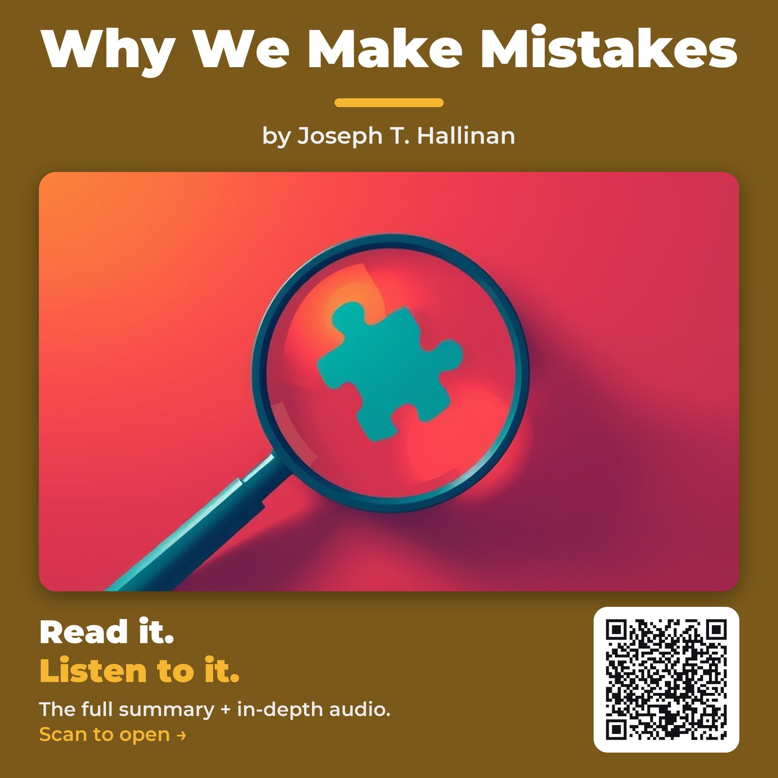 Why We Make Mistakes by Joseph T. Hallinan – Book Summary