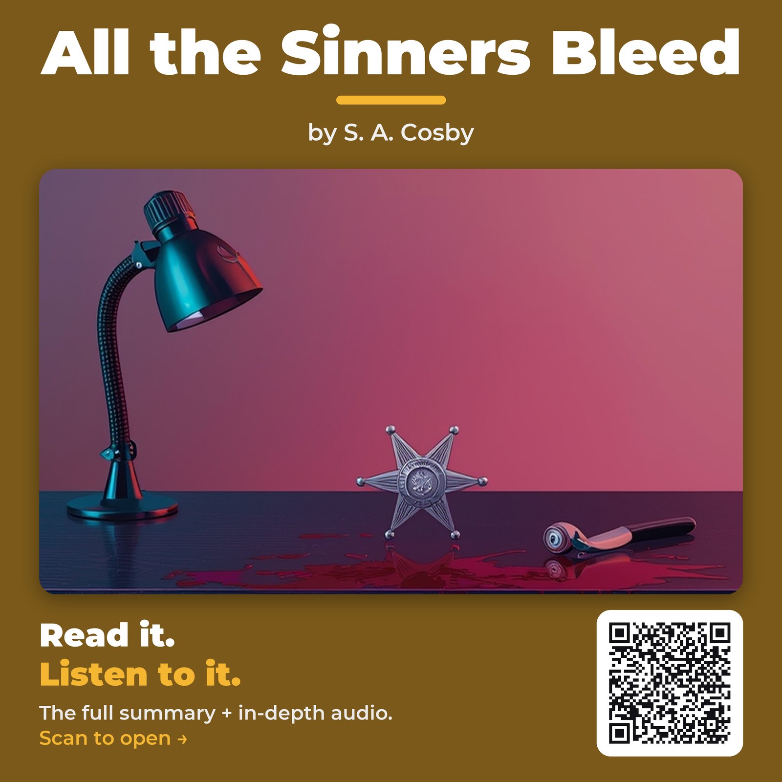 All the Sinners Bleed by S. A. Cosby – Book Summary