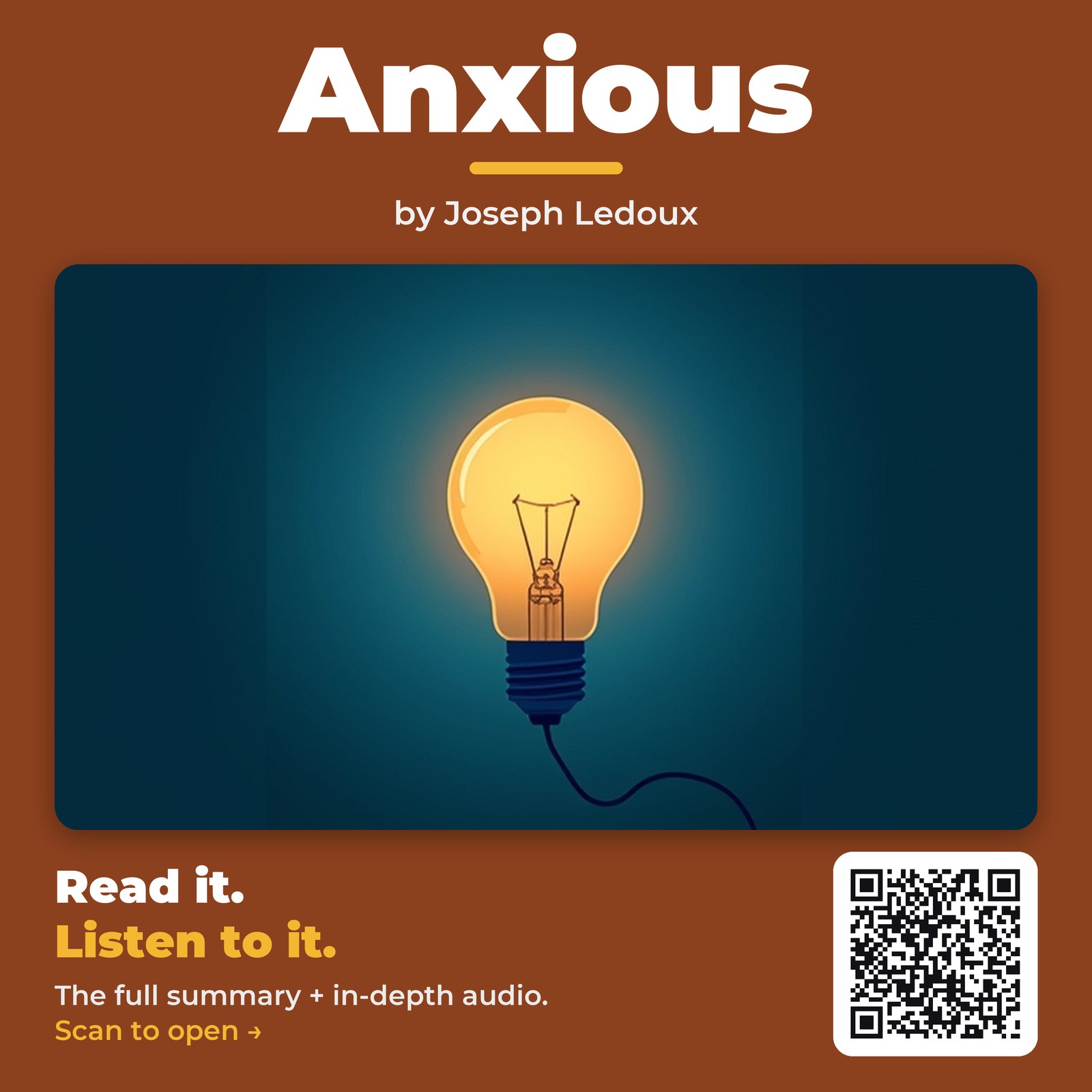 Anxious by Joseph Ledoux – Book Summary