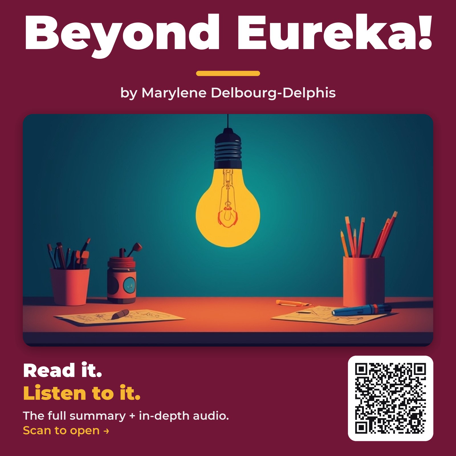 Beyond Eureka! by Marylene Delbourg-Delphis – Book Summary