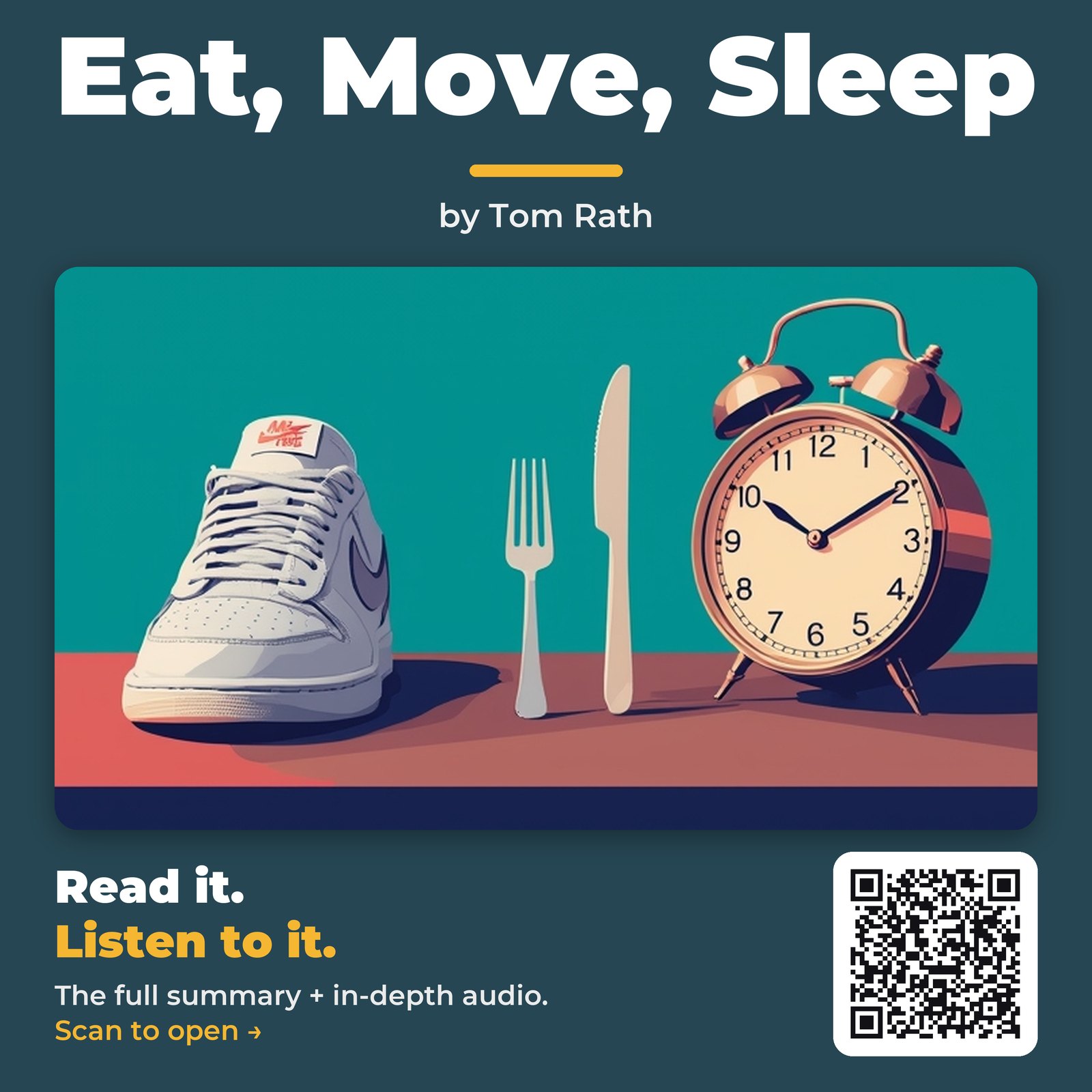 Eat, Move, Sleep by Tom Rath – Book Summary