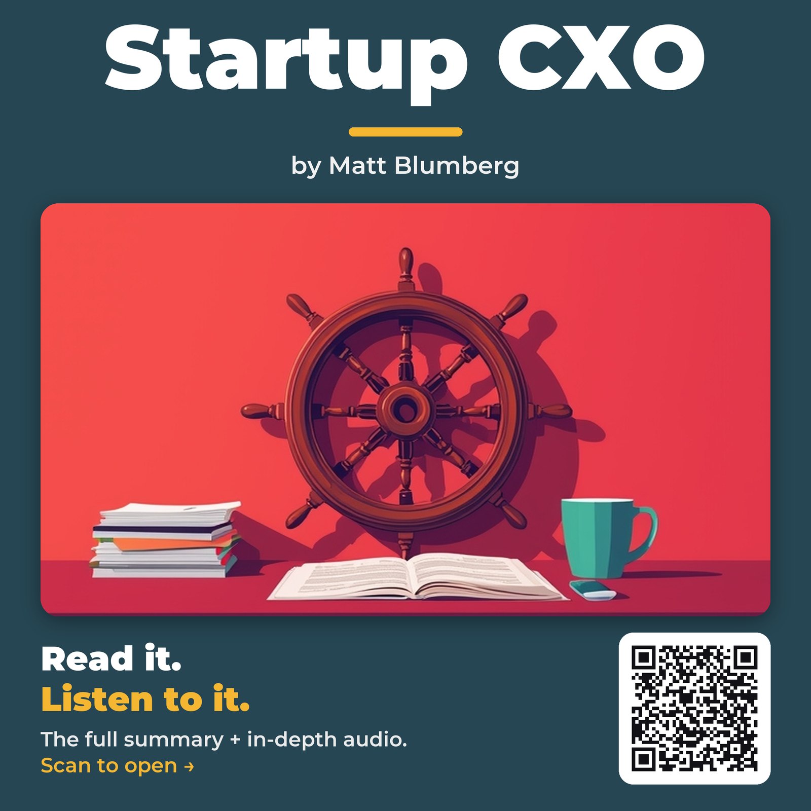 Startup CXO by Matt Blumberg – Book Summary